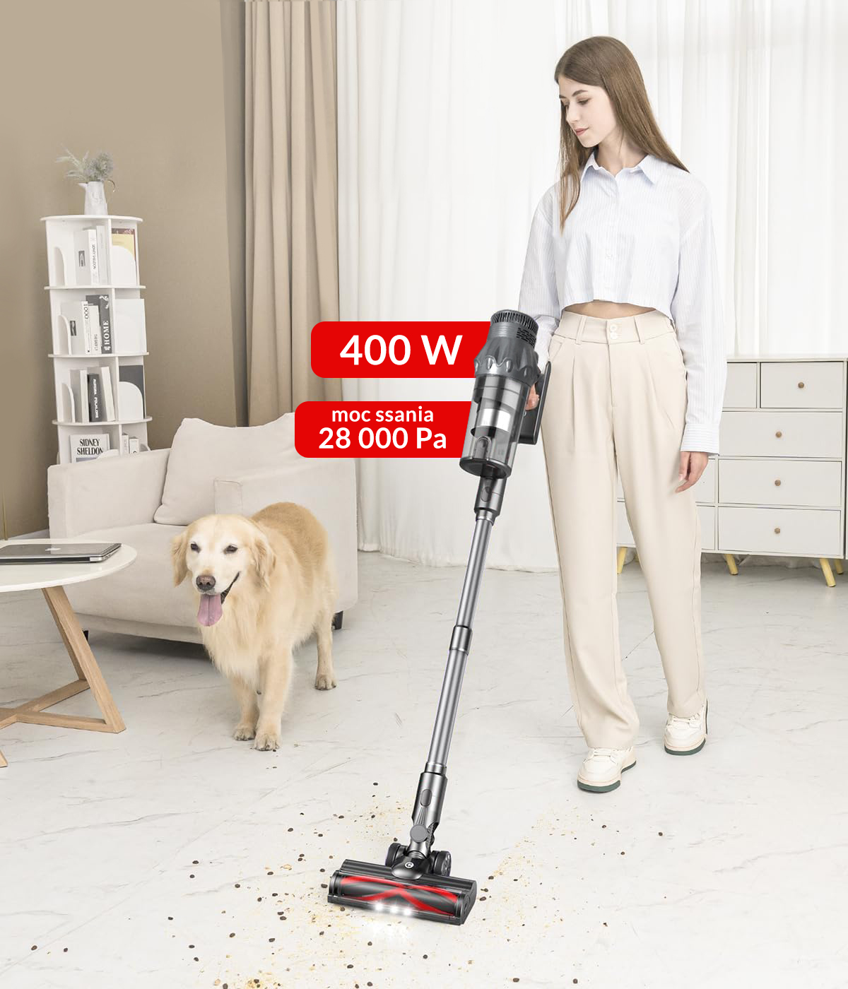 Pionowy odkurzacz bezprzewodowy 2w1 - obrazek 10