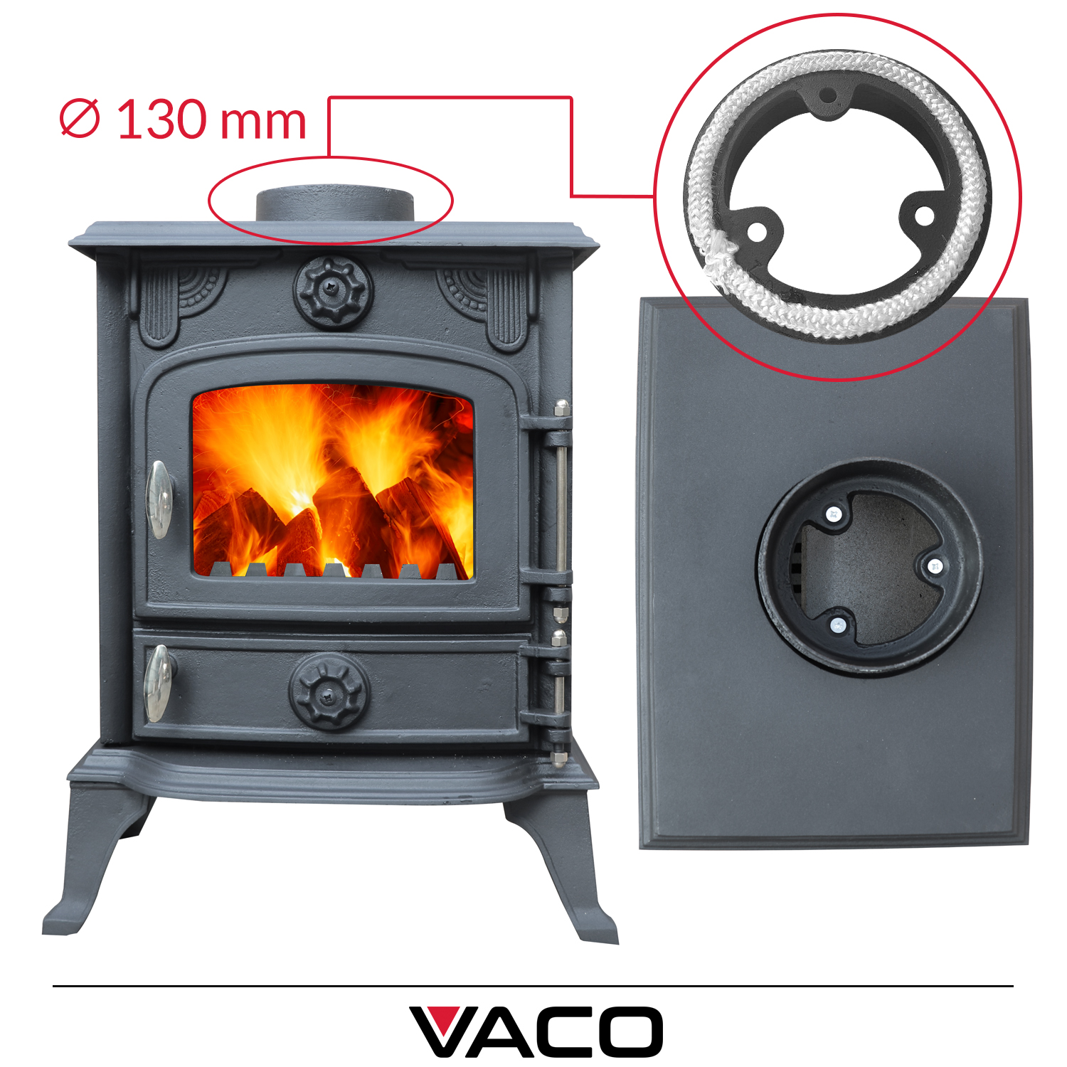 Piec żeliwny koza 5kW