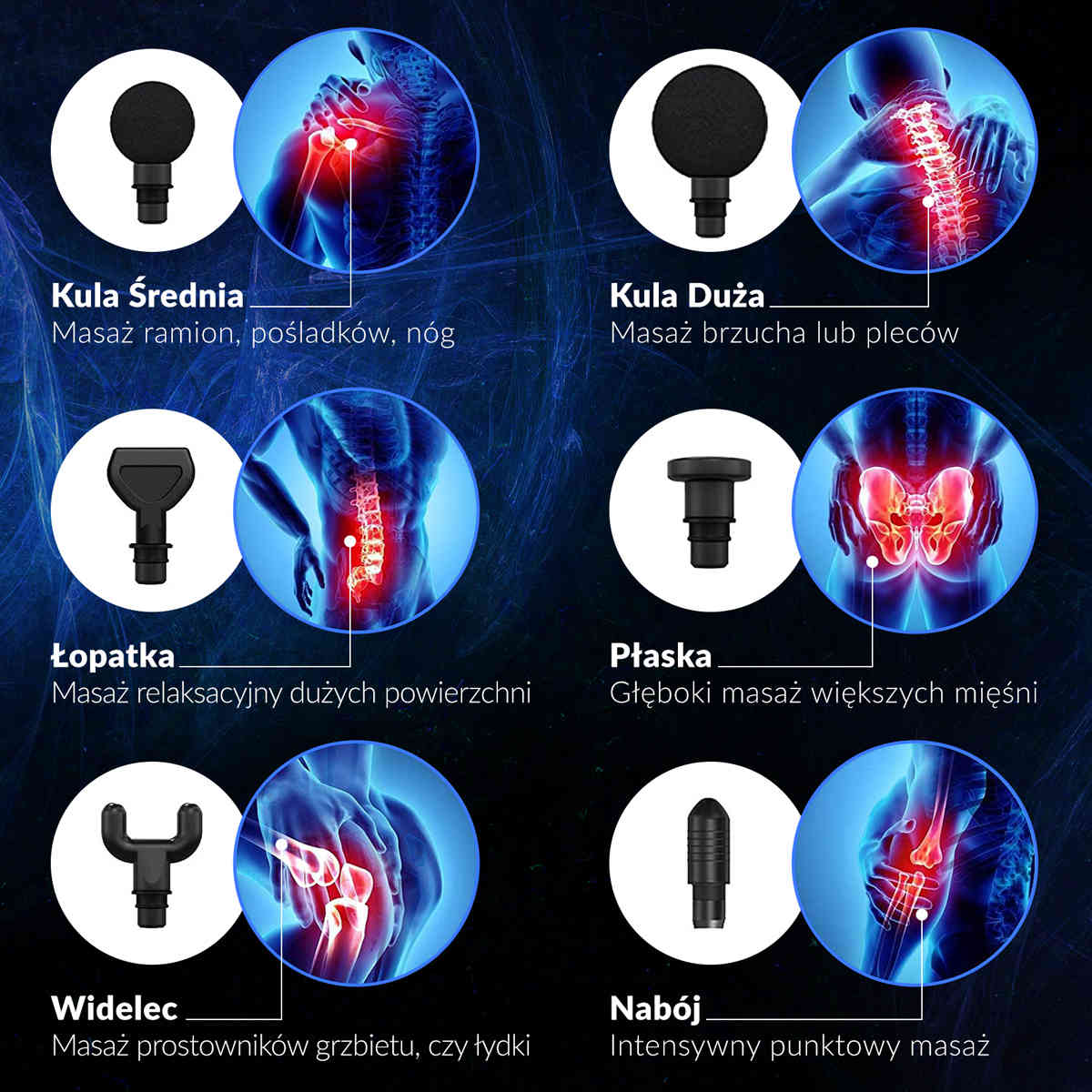 PISTOLET DO MASAŻU Masażer do pleców i ciała MASSAGE GUN Ebook GRATIS! - obrazek 21
