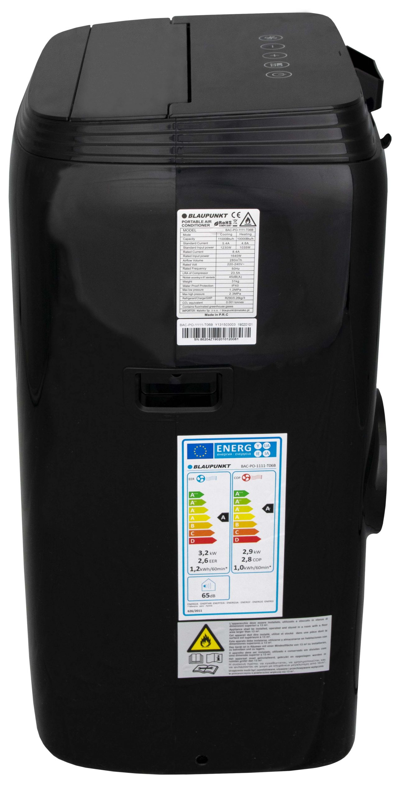 Klimatyzator przenośny BLAUPUNKT Moby Blue S 1111TB - obrazek 10