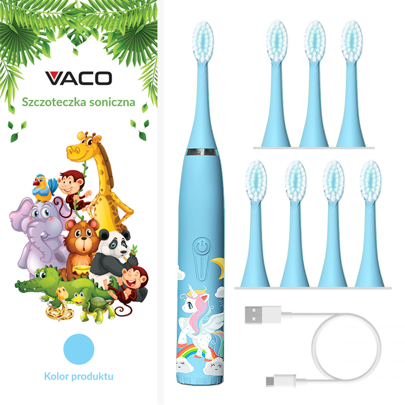 Szczoteczka soniczna 8 końcówek